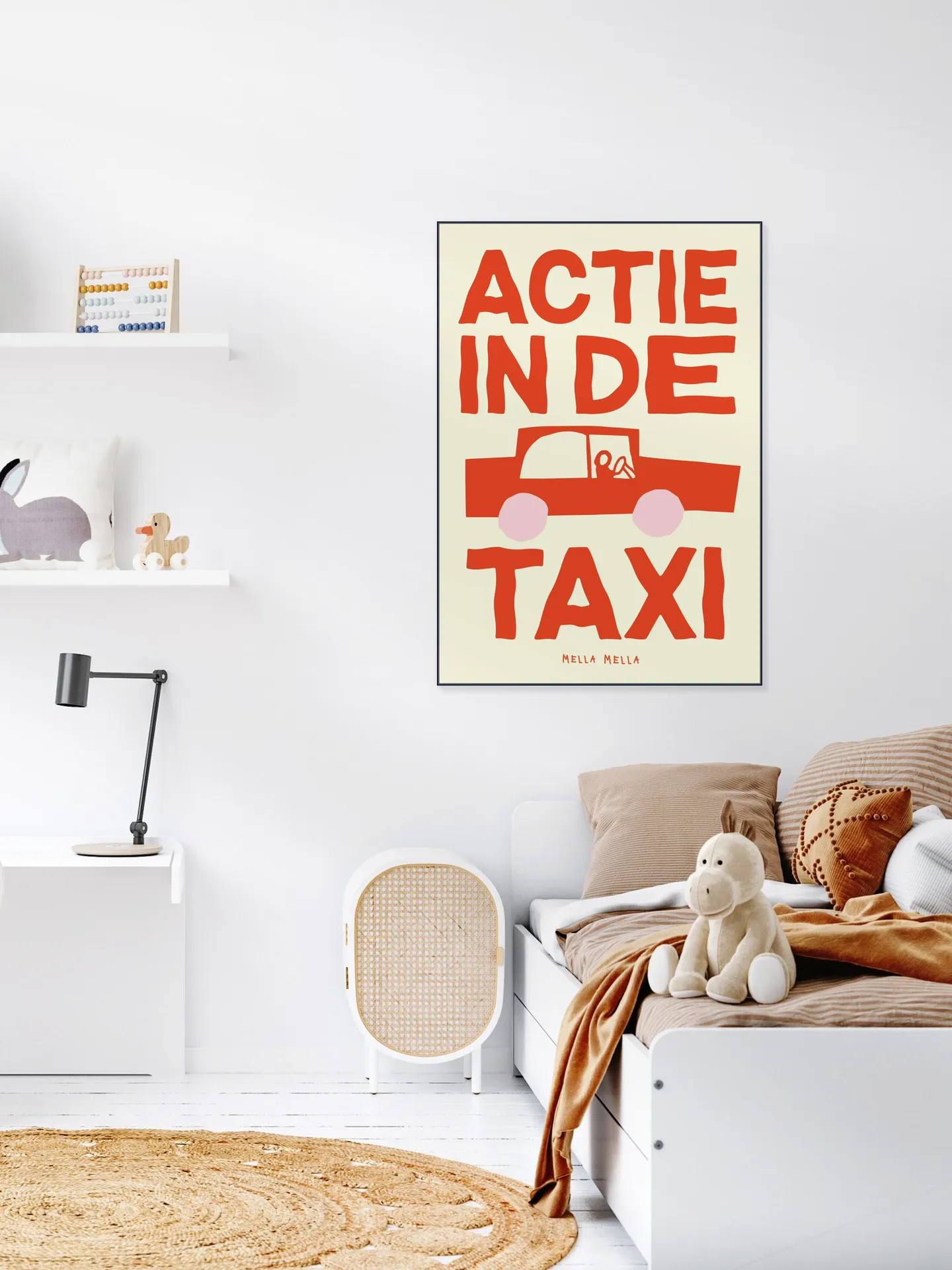 Actie in de taxi