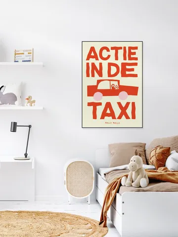 Actie in de taxi