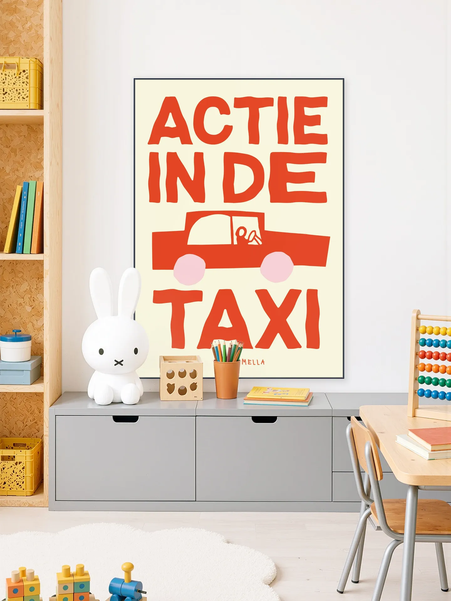 Actie in de taxi