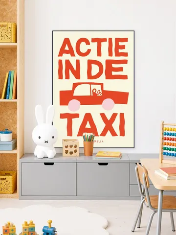 Actie in de taxi