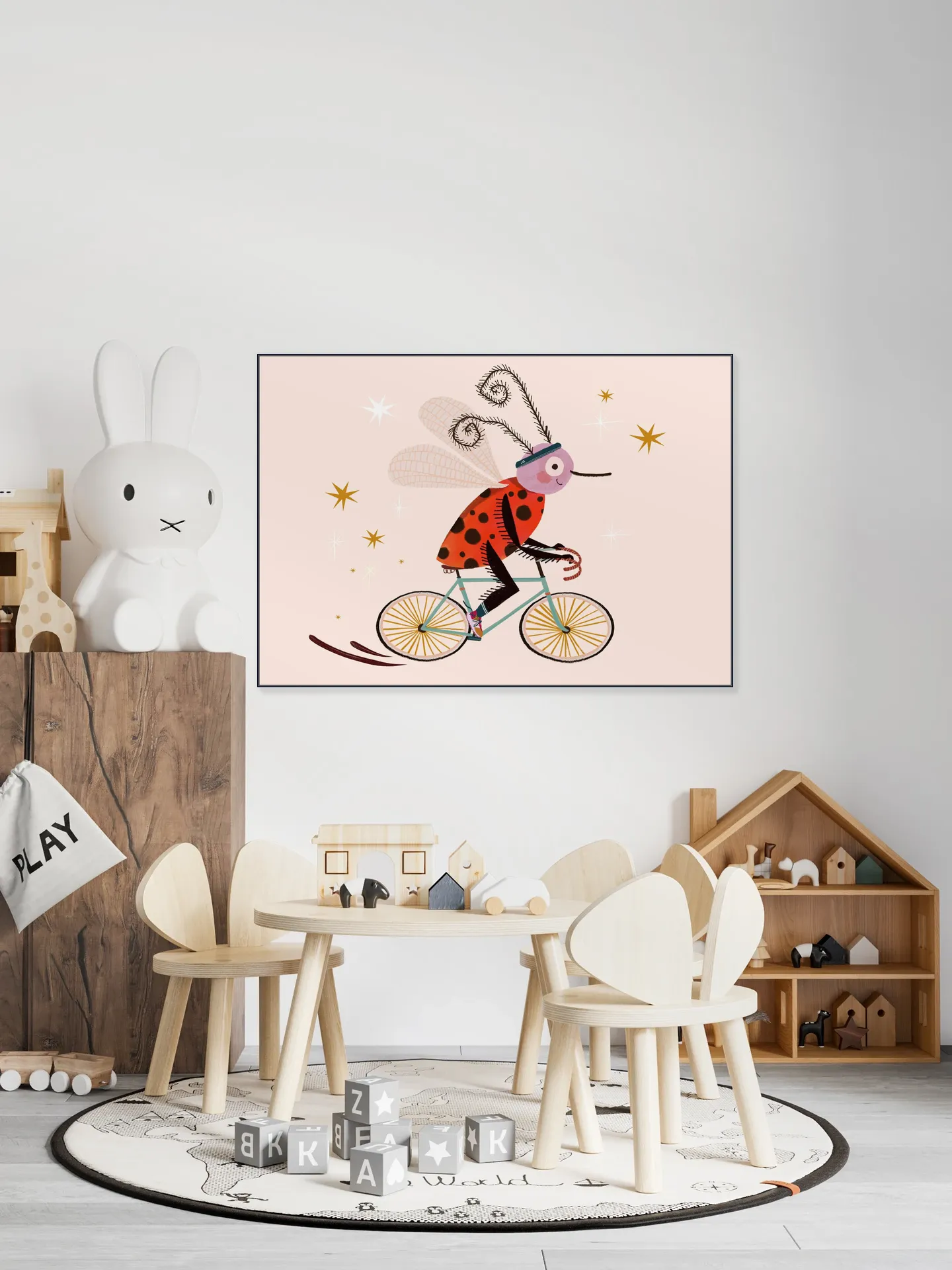 Insekt auf Fahrrad