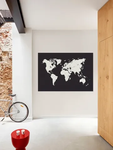 World Map black
