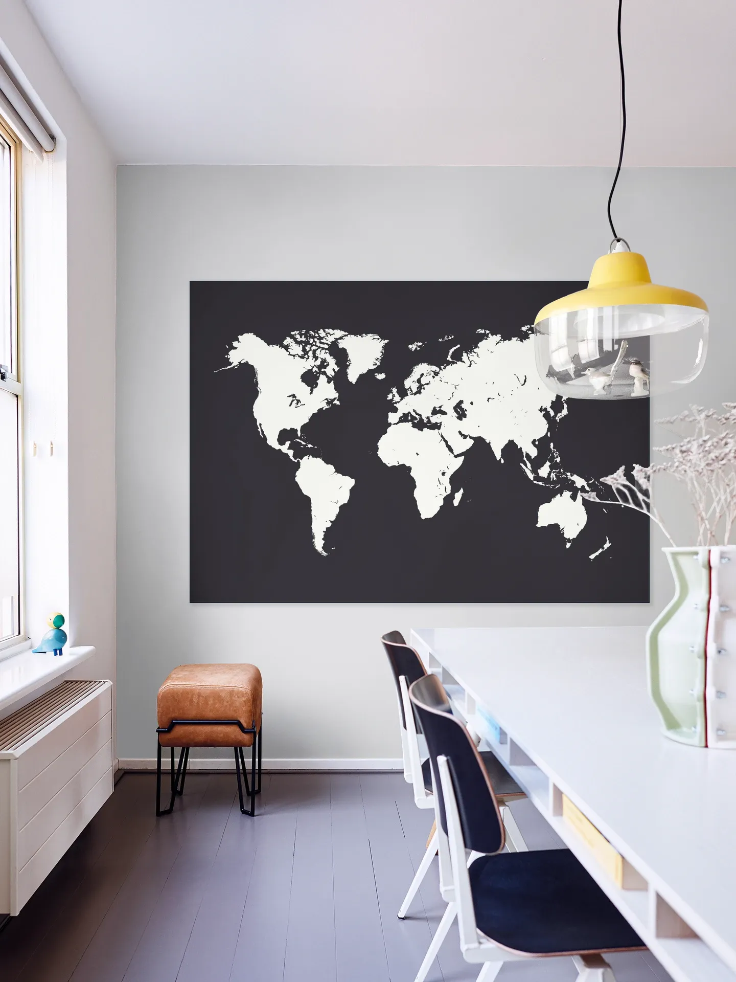 World Map black