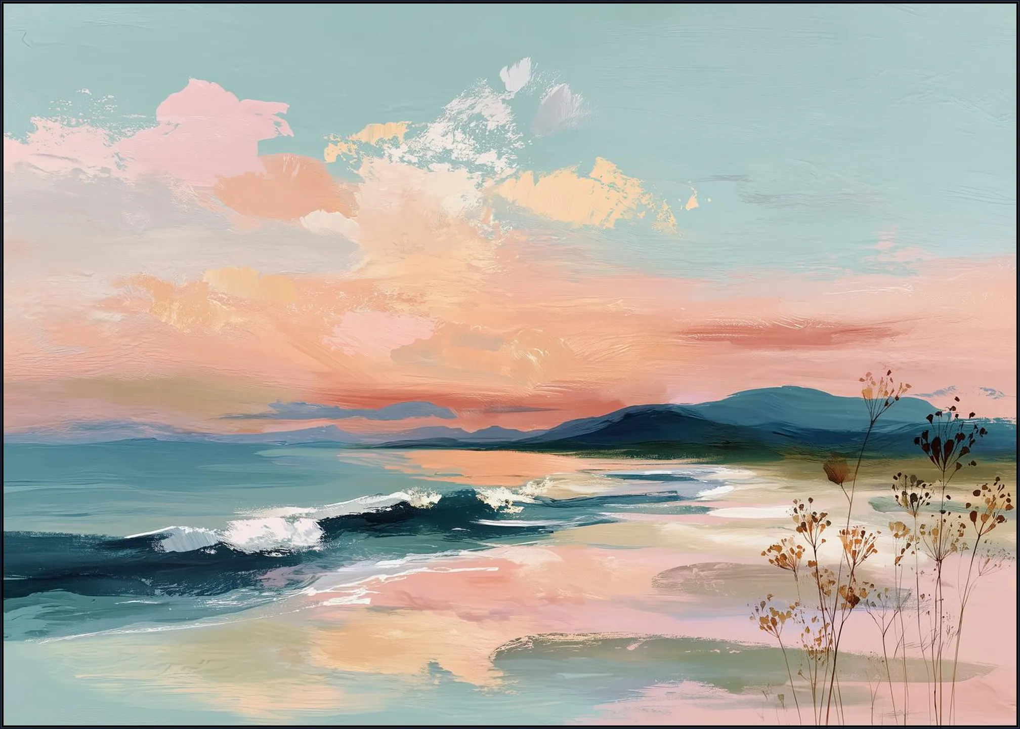 Soft Pastel Ocean Morning
