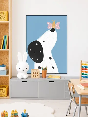 Dalmatian with a Butterfly