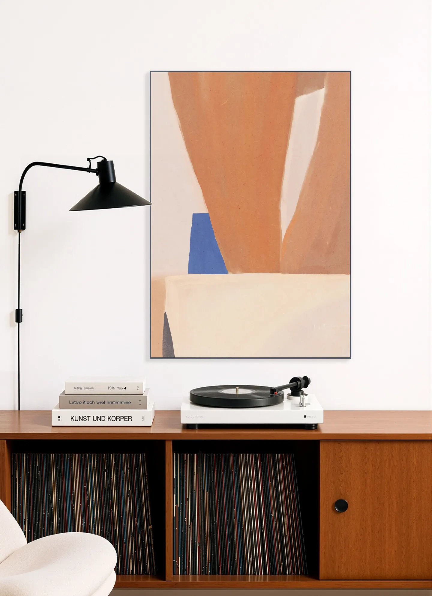 Warm Earth Tones And Bold Geometric Shapes