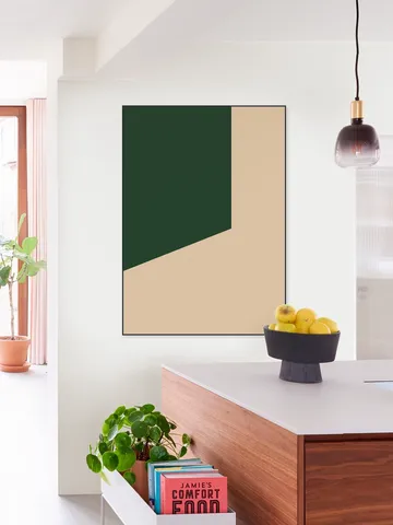 Color blocking - Beige Green