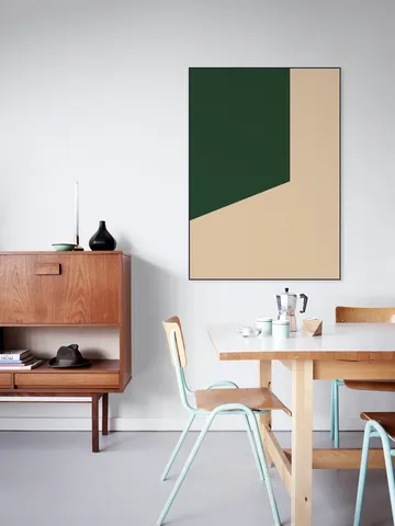 Color blocking - Beige Green