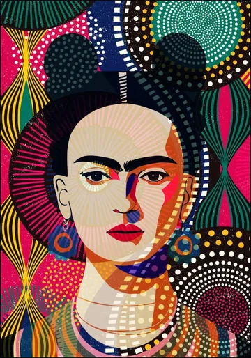 Frida in Layers of Colors