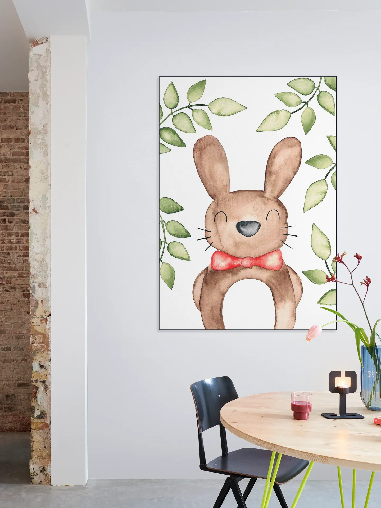Fancy Watercolor Rabbit 