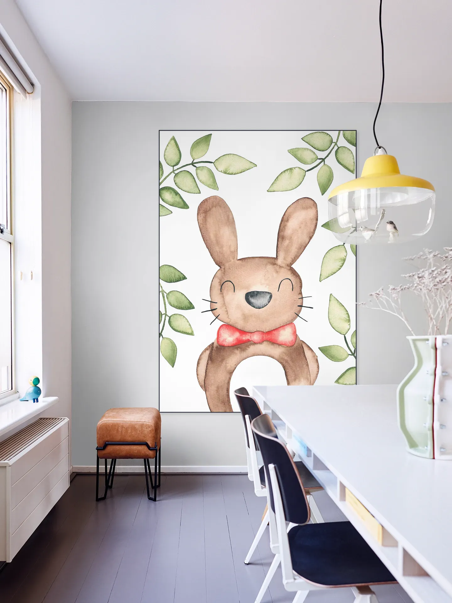 Fancy Watercolor Rabbit 