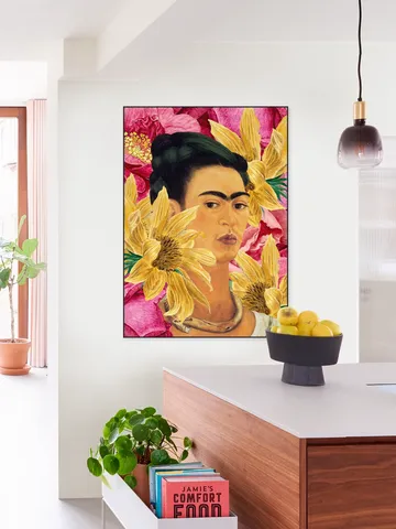 Frida in Yellow and Pink Garden