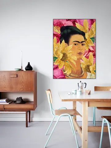 Frida in Yellow and Pink Garden