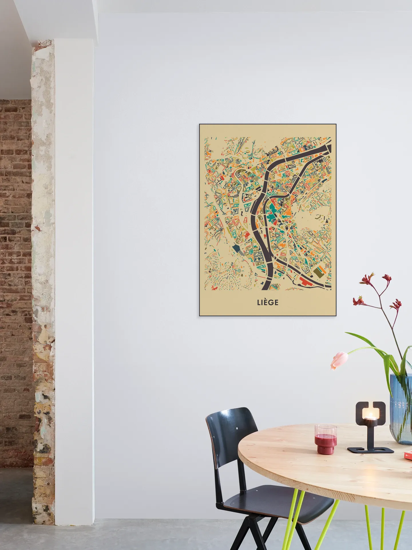 Liège Mosaic Map
