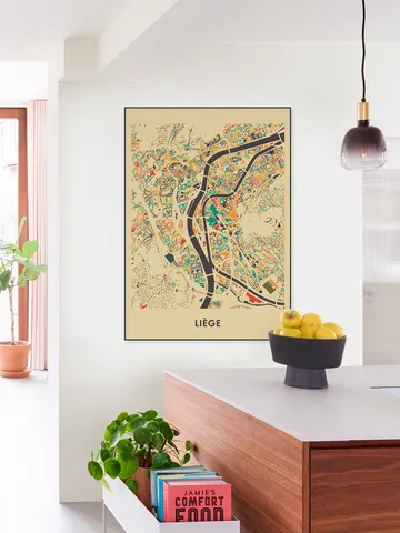 Liège Mosaic Map