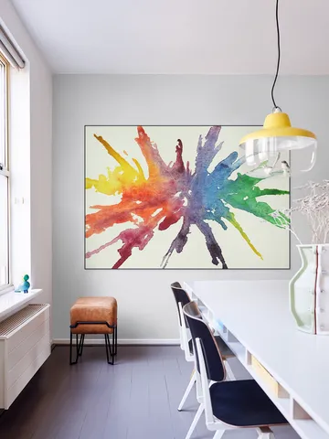 Splash in Rainbow Colors