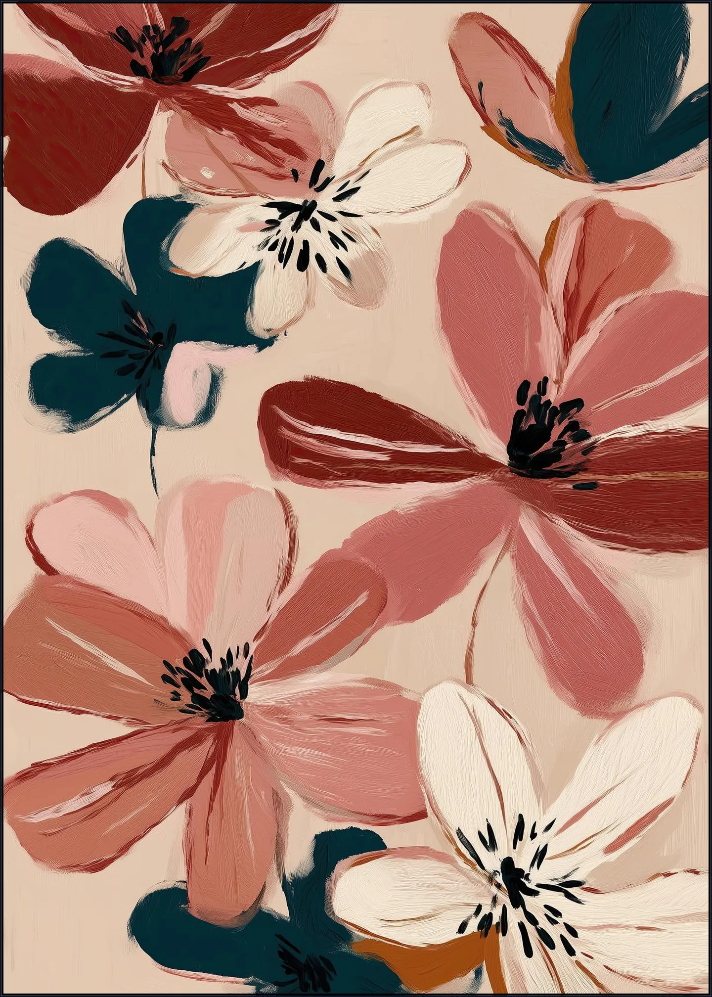 Blush and Wine Blossoms 2
