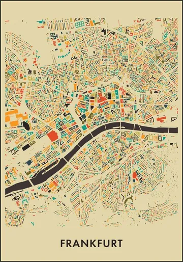 Frankfurt Mosaic Map