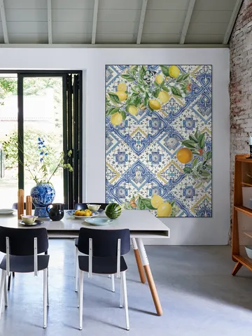 Mediterranean tiles lemons and oranges III