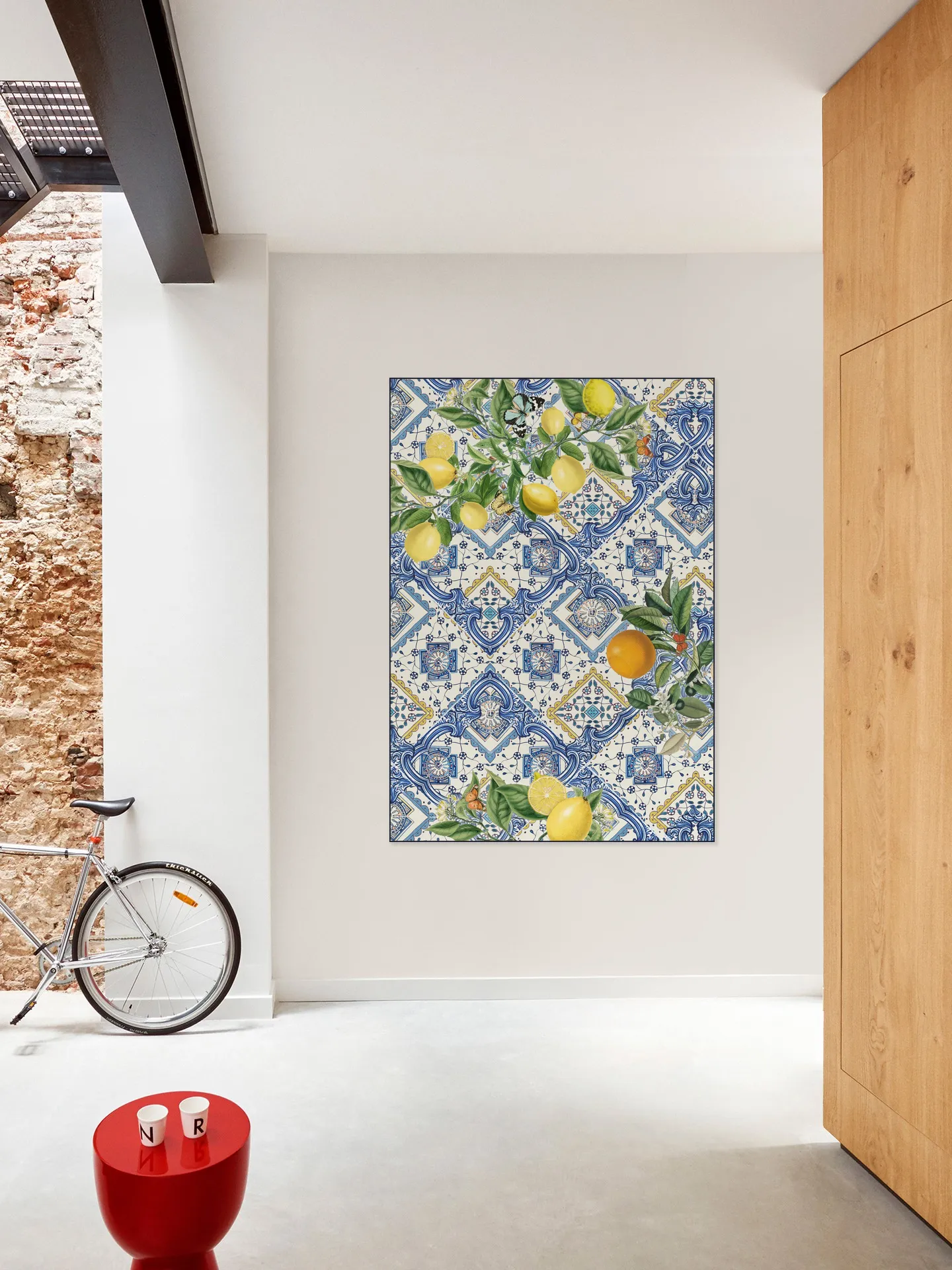 Mediterranean tiles lemons and oranges III