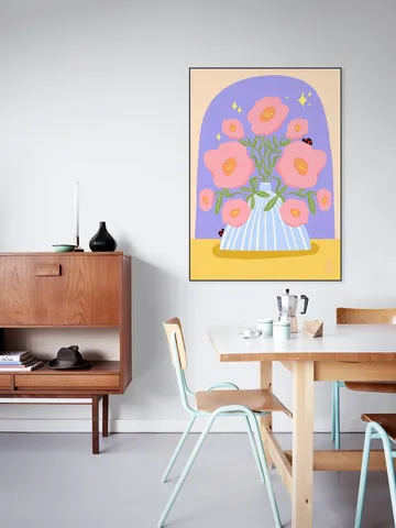 Fun Flowers in a Vase Illustration