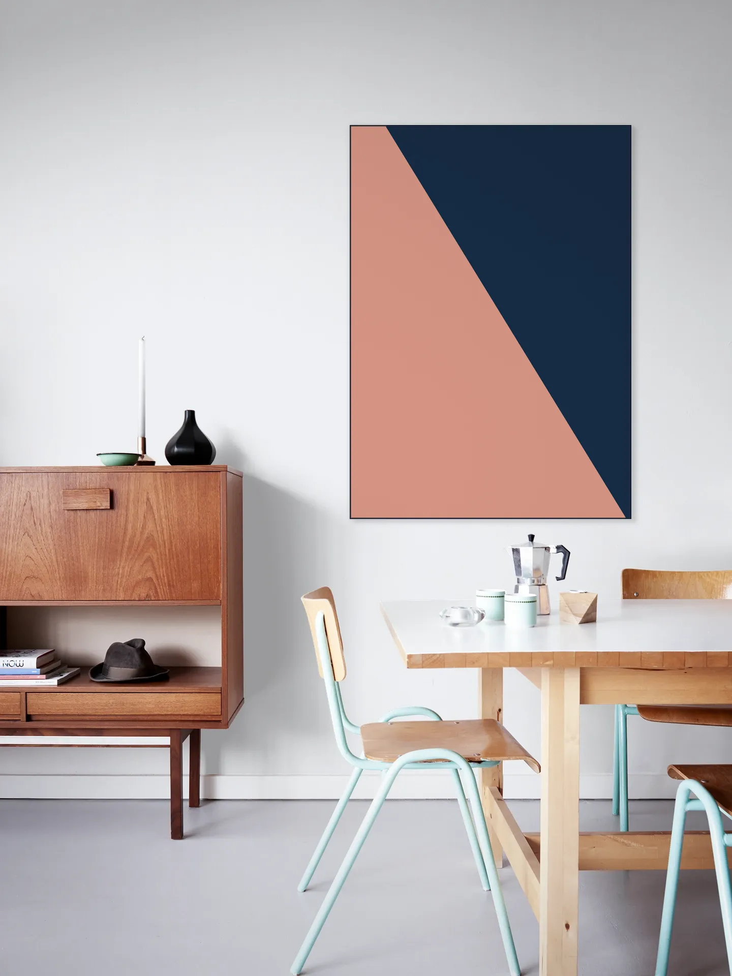 Color blocking - Pink Blue