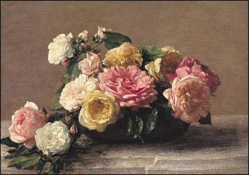 Roses in a Dish