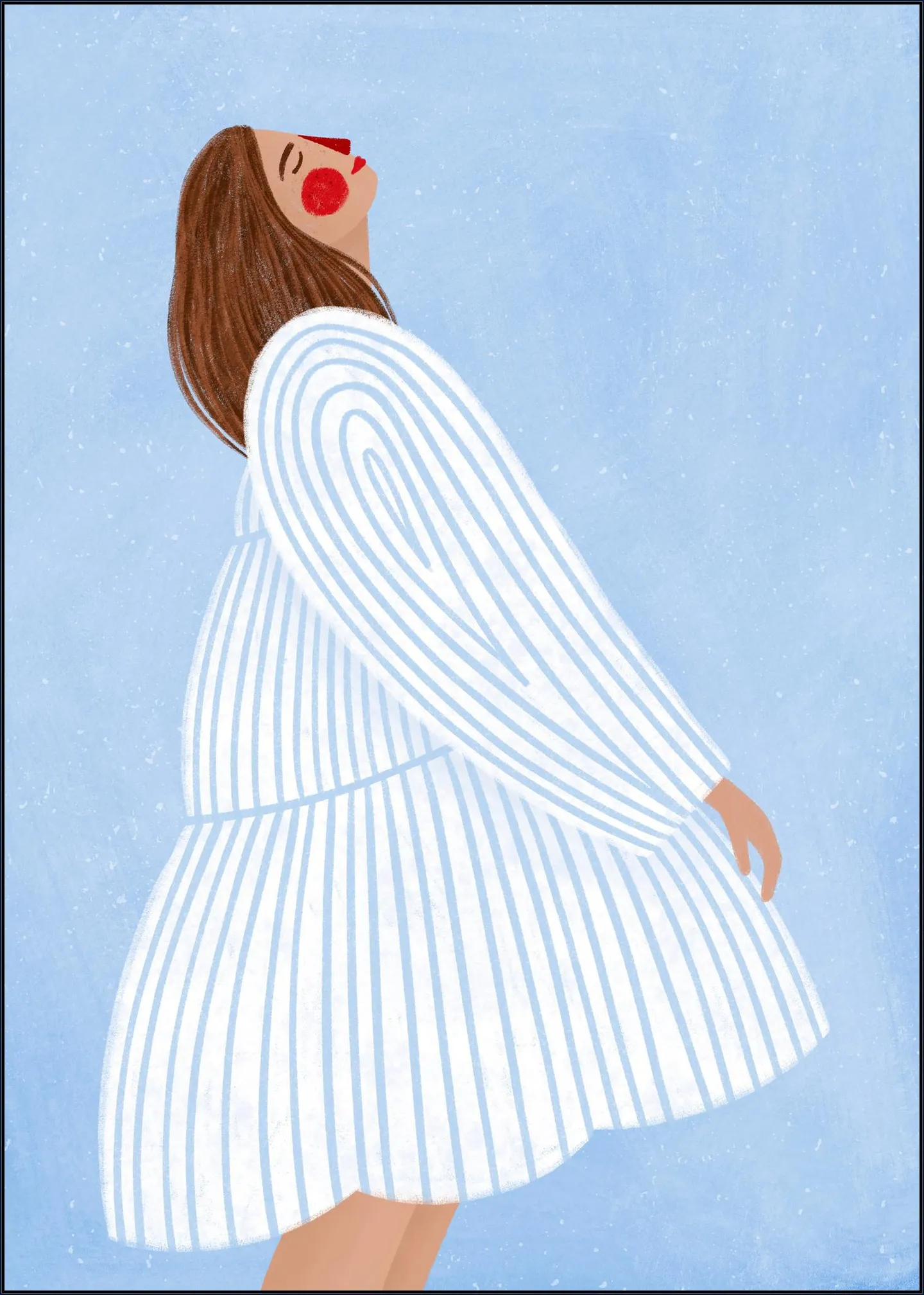 The Woman With The Blue Stripes