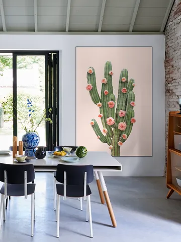 Cactus and Roses