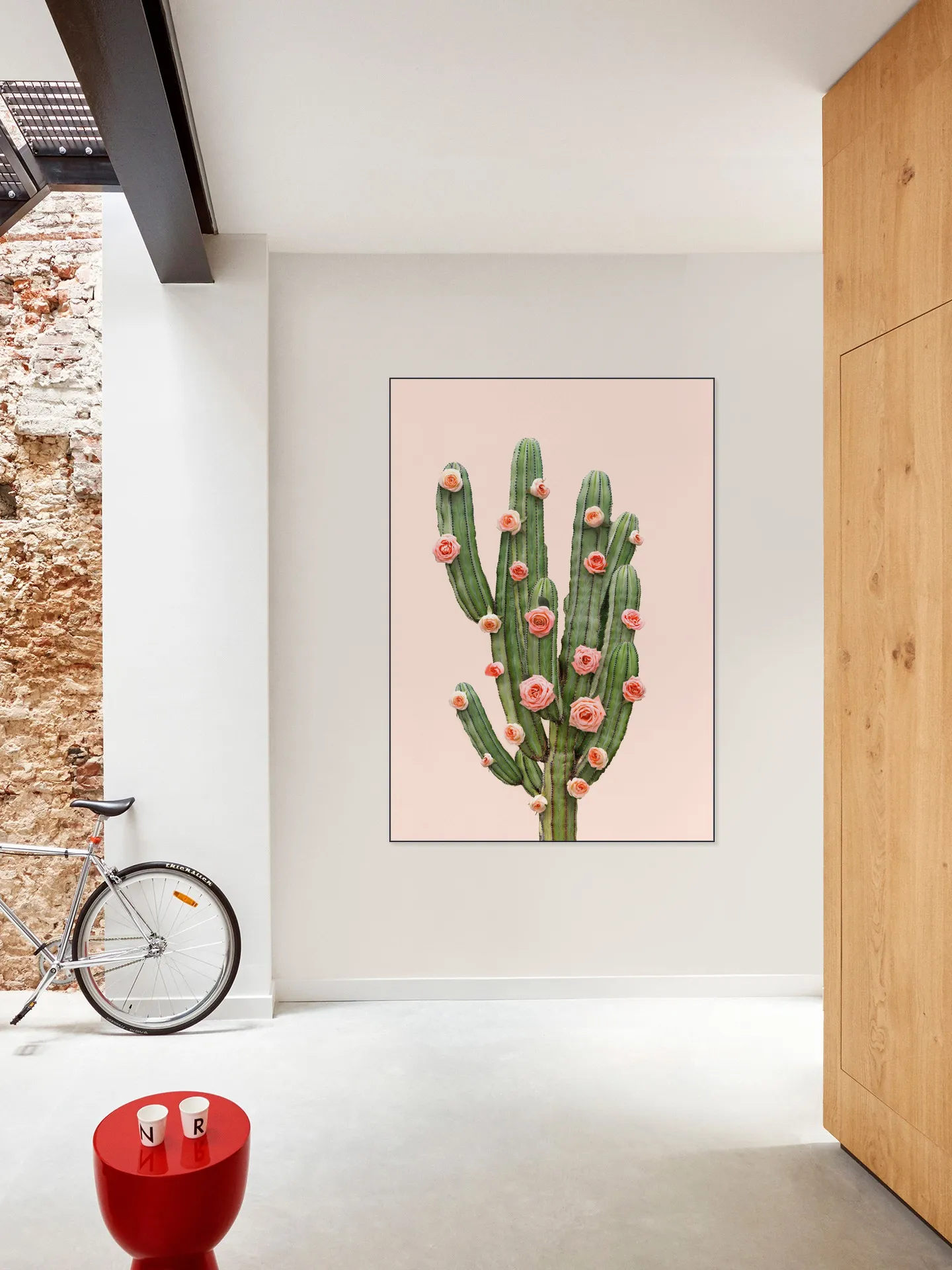 Cactus and Roses