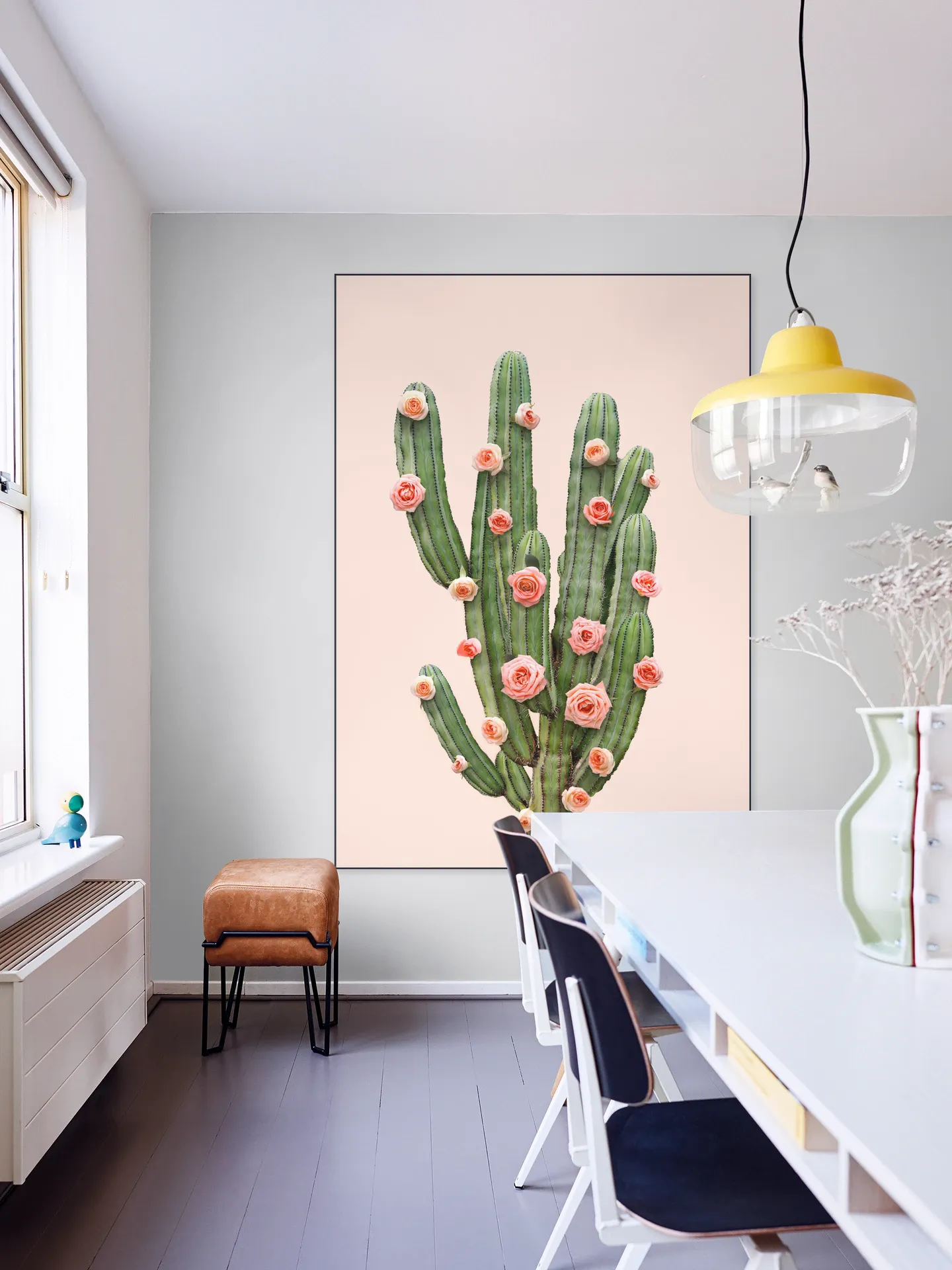Cactus and Roses