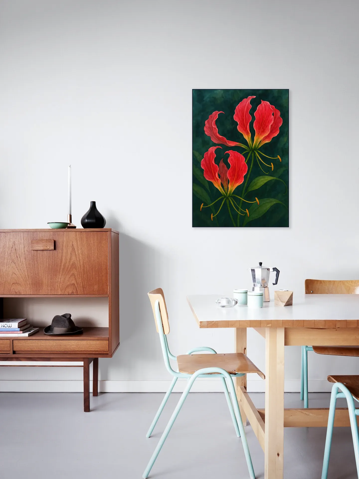 Red Gloriosa Superba Flowers