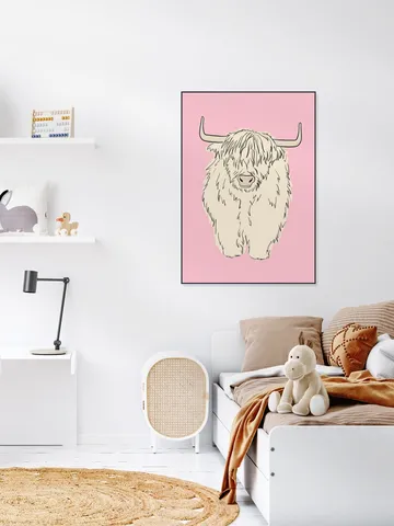 Pink Highland Cow