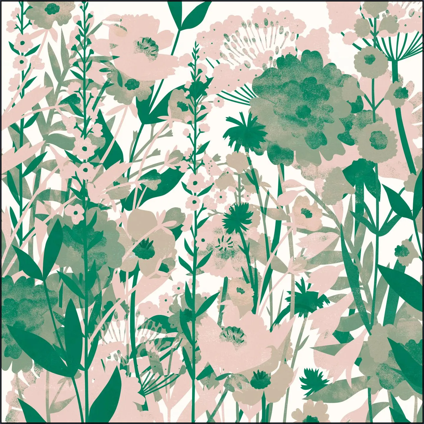 Flower Garden green