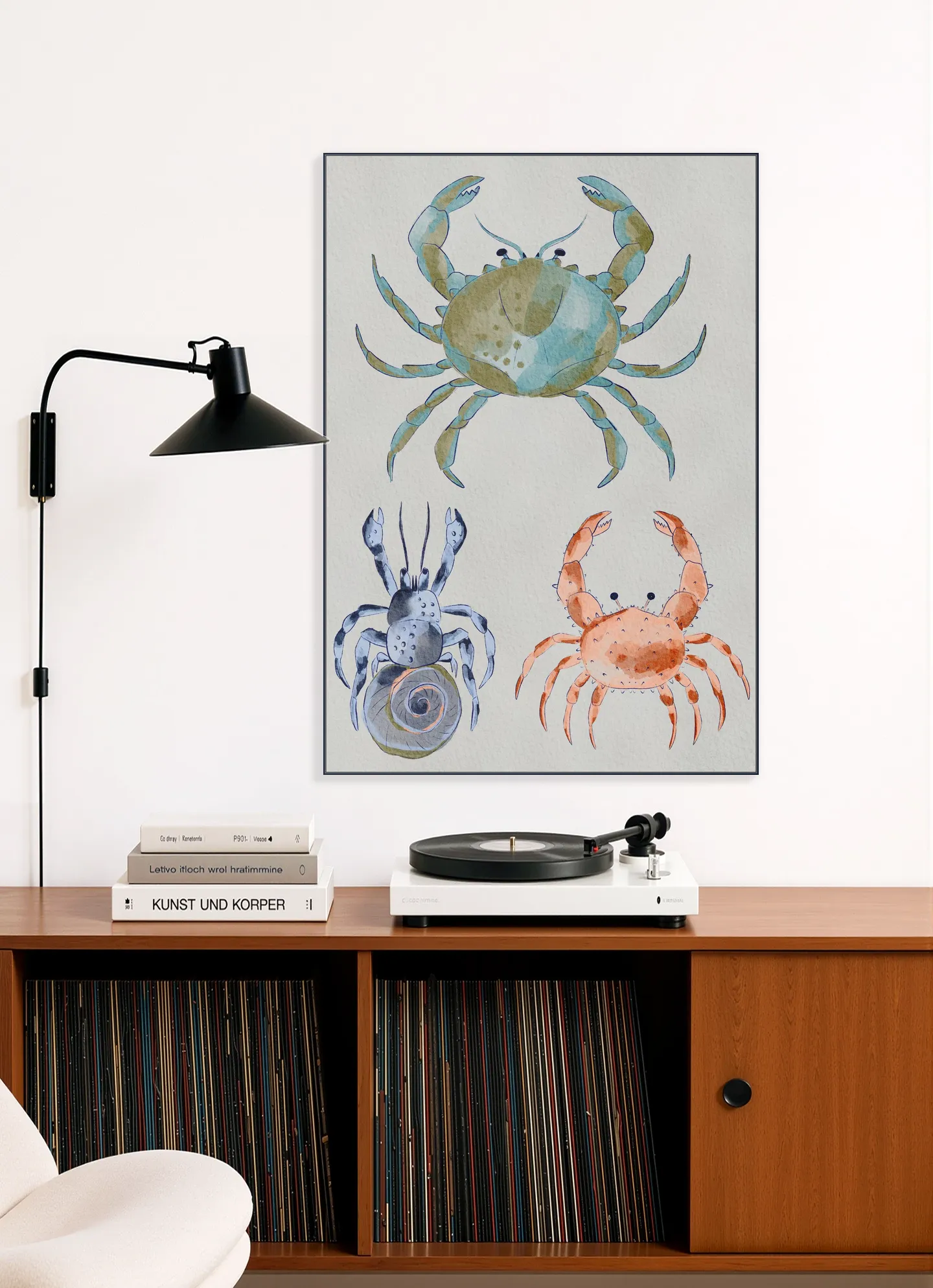 Ocean Crabs Watercolor
