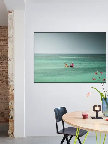 Paddleboarder On Calm Tropical Waters