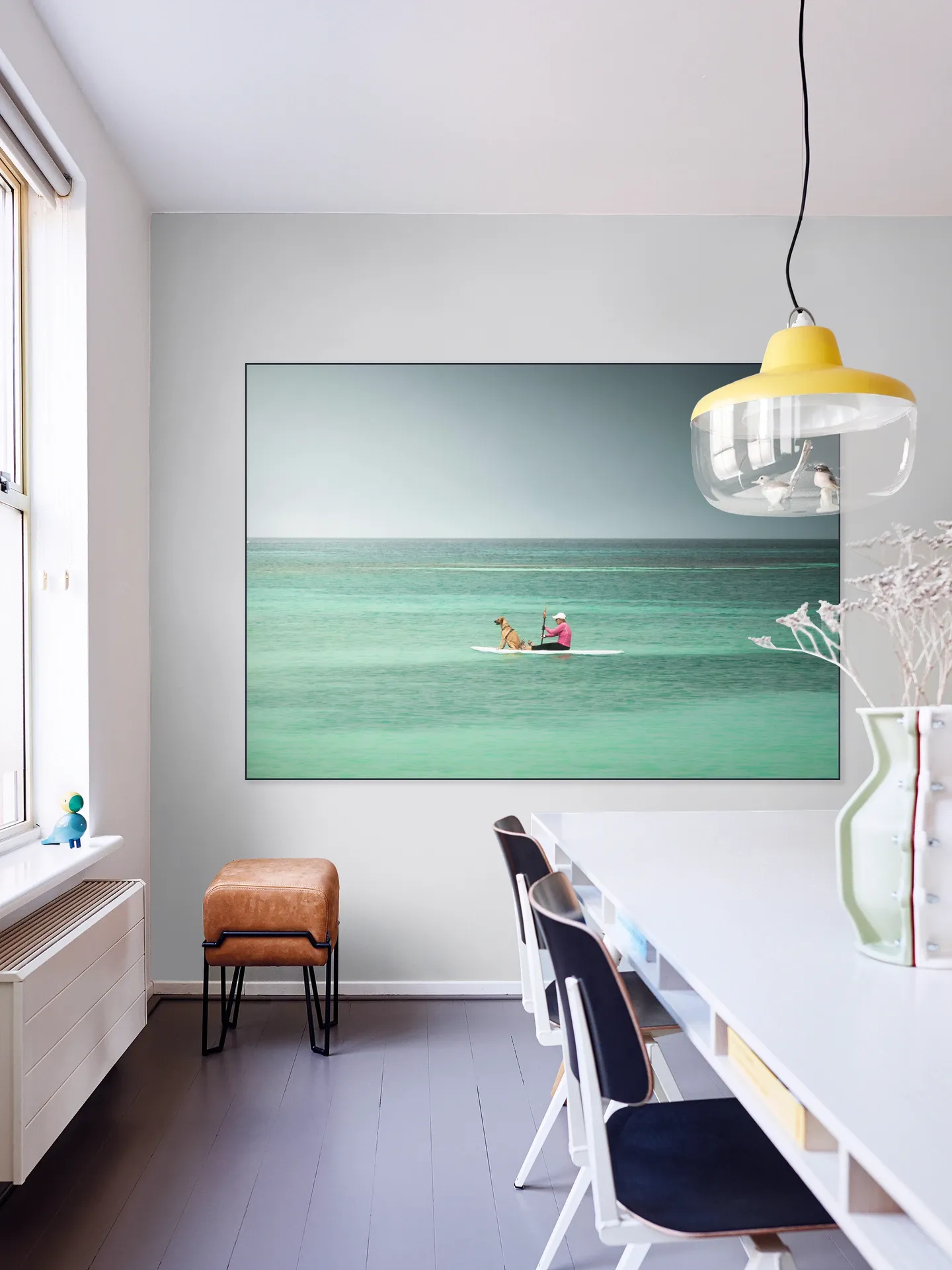 Paddleboarder On Calm Tropical Waters
