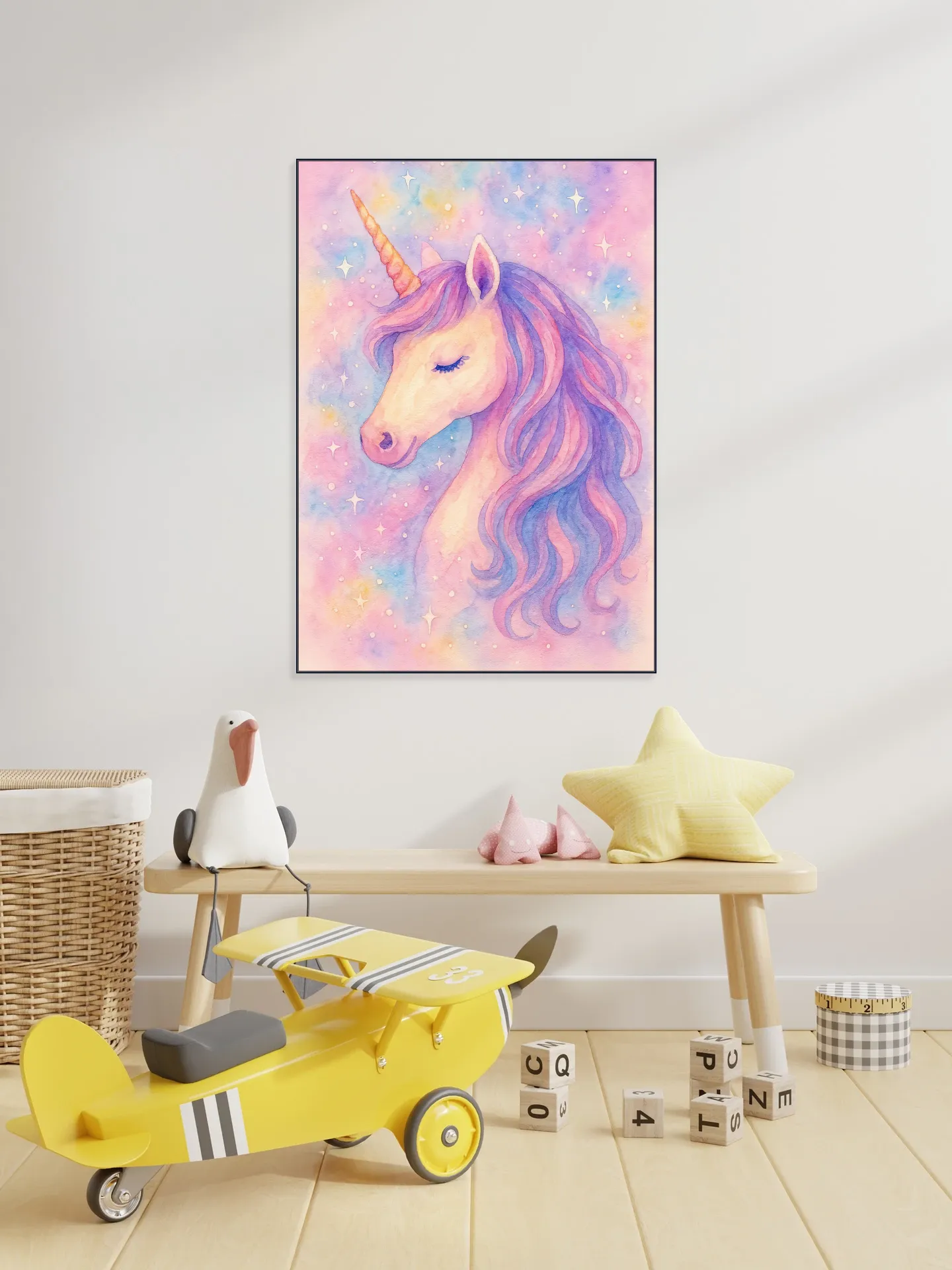 The Enchanted Unicorn Beneath the Stars