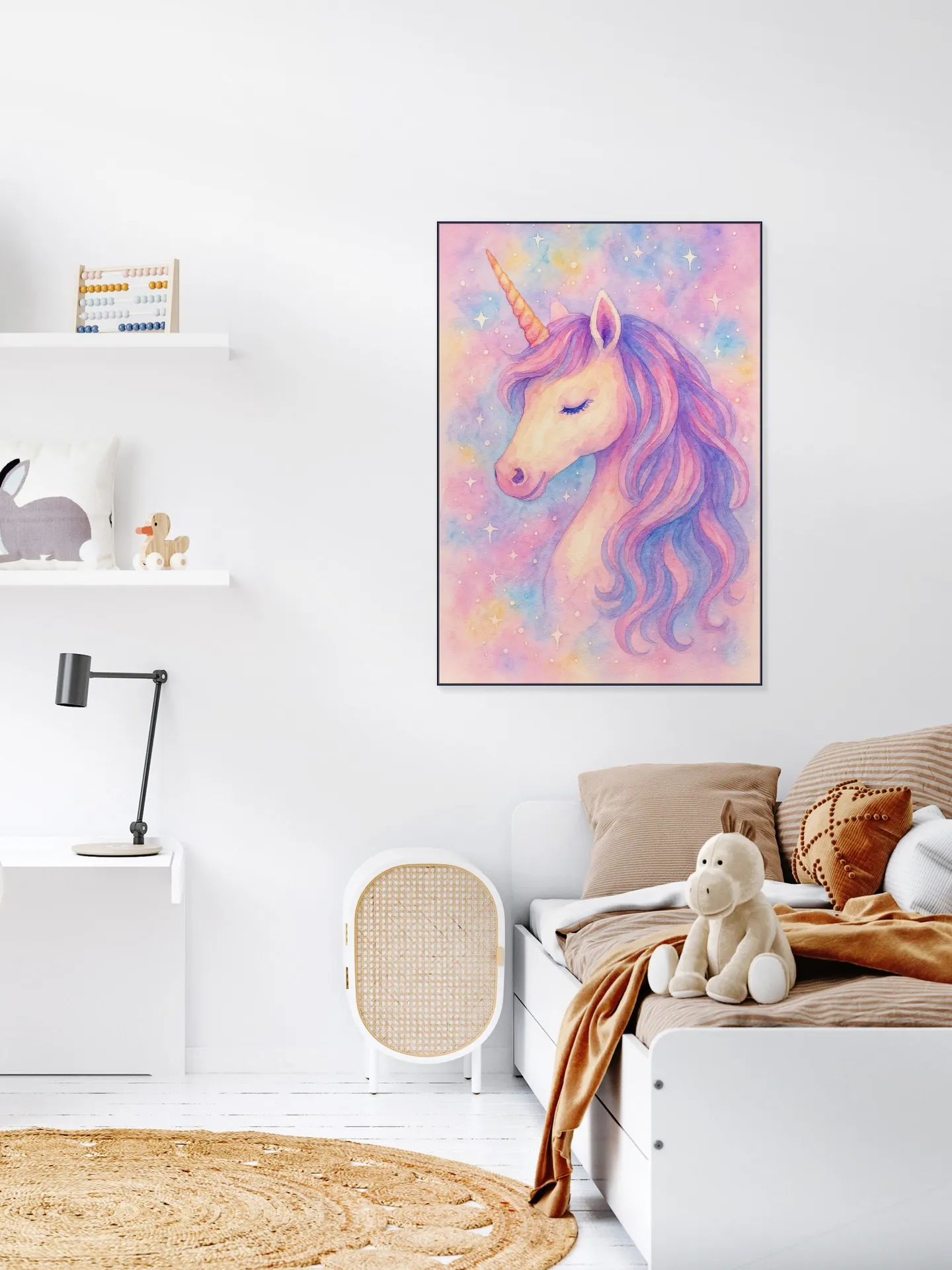 The Enchanted Unicorn Beneath the Stars