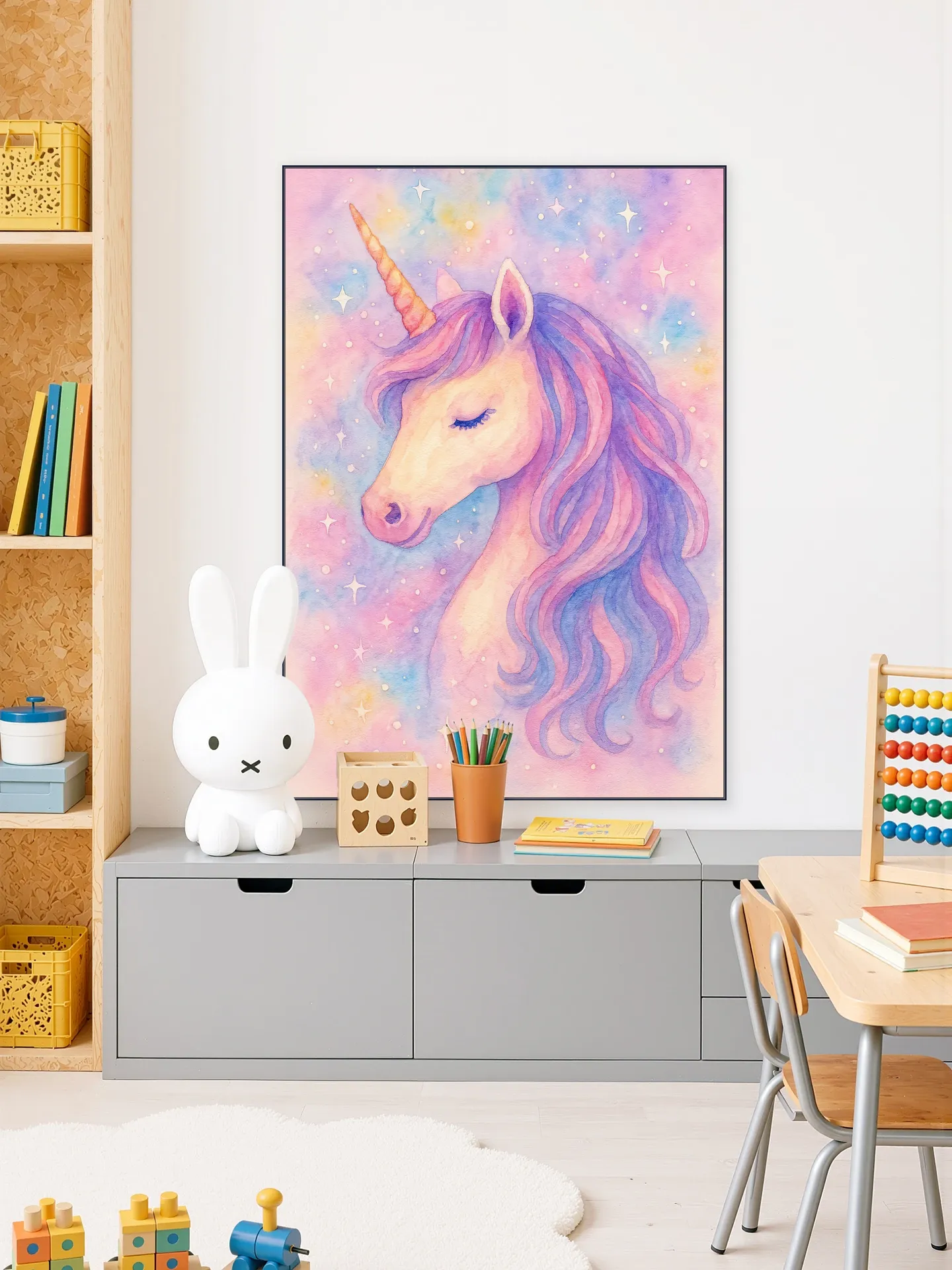 The Enchanted Unicorn Beneath the Stars