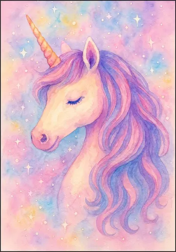 The Enchanted Unicorn Beneath the Stars