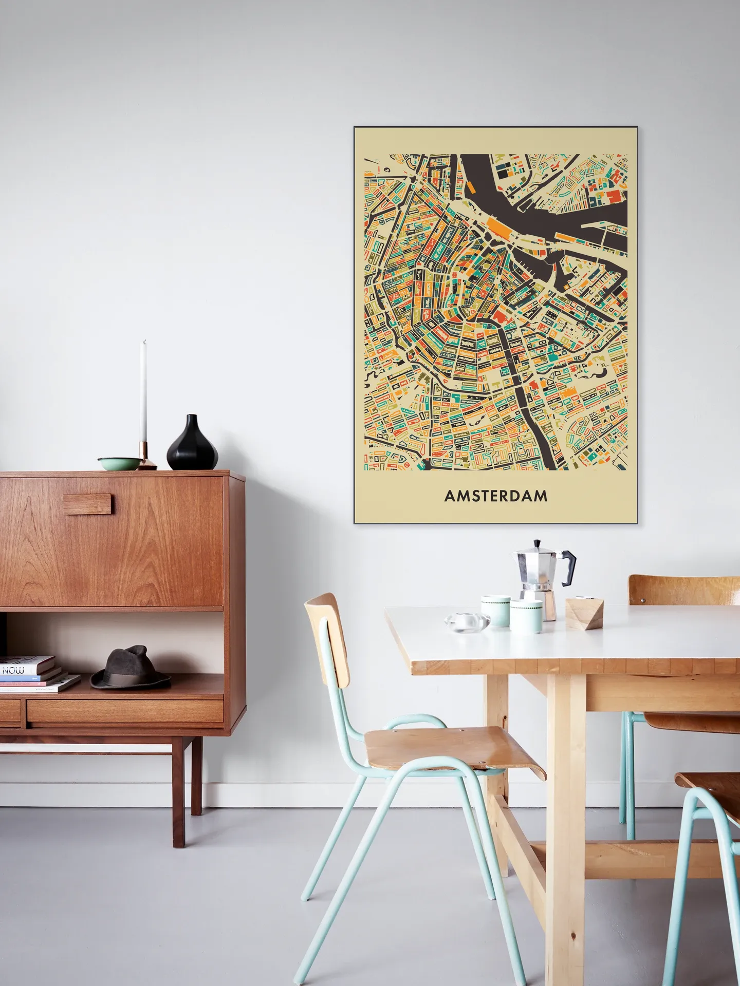 Amsterdam Mosaic Map
