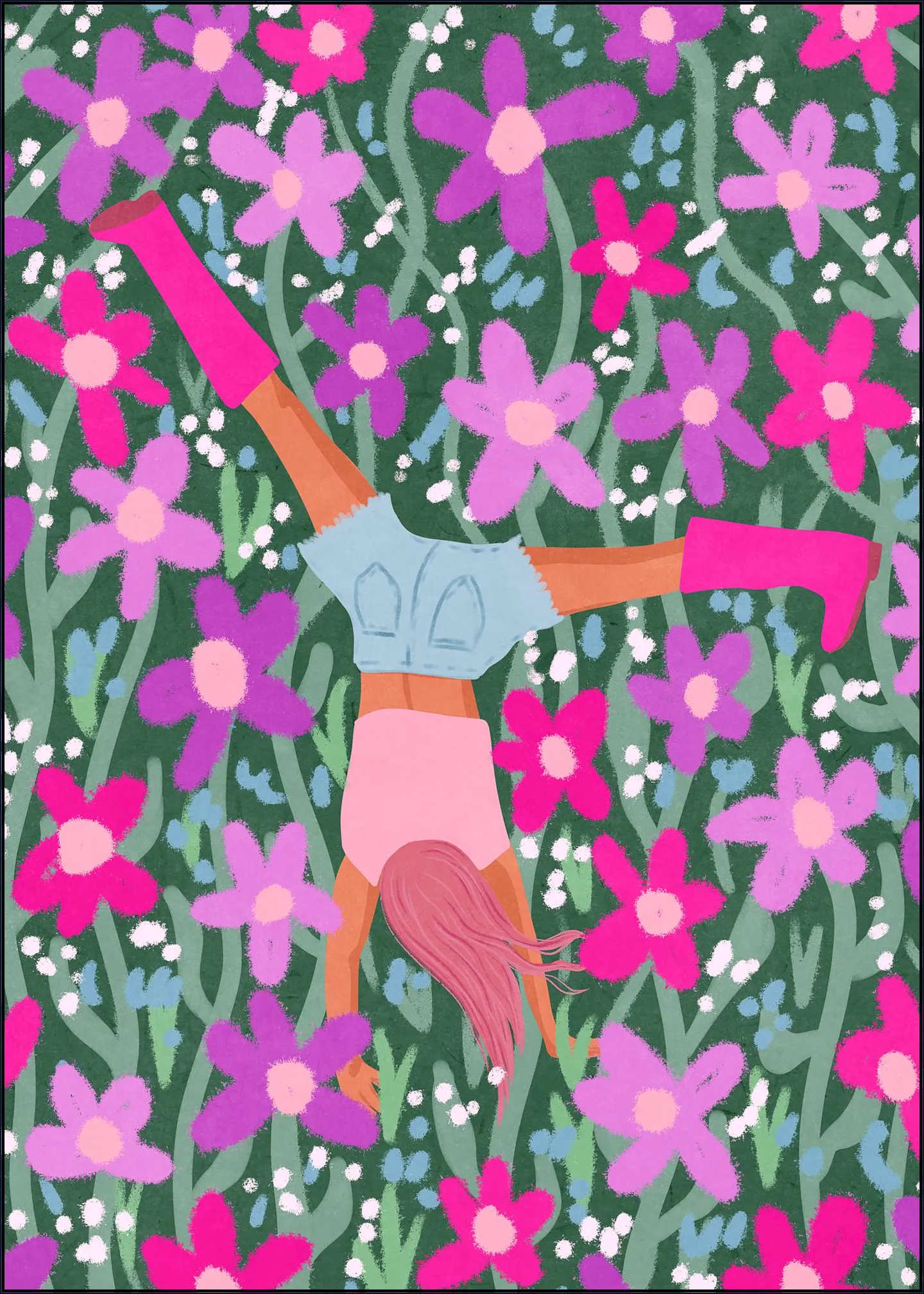 Playing Among Flowers