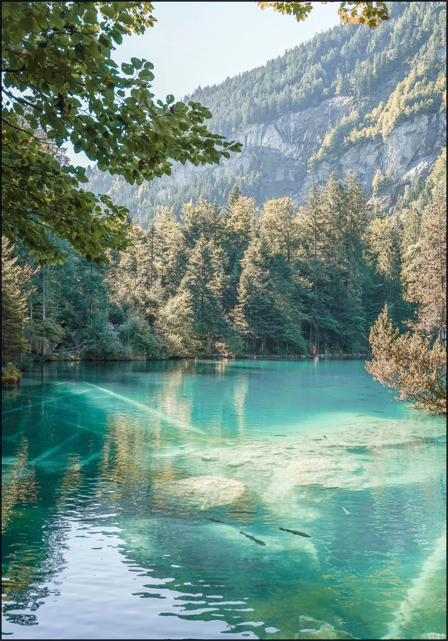 Blue Lake in Switzerland