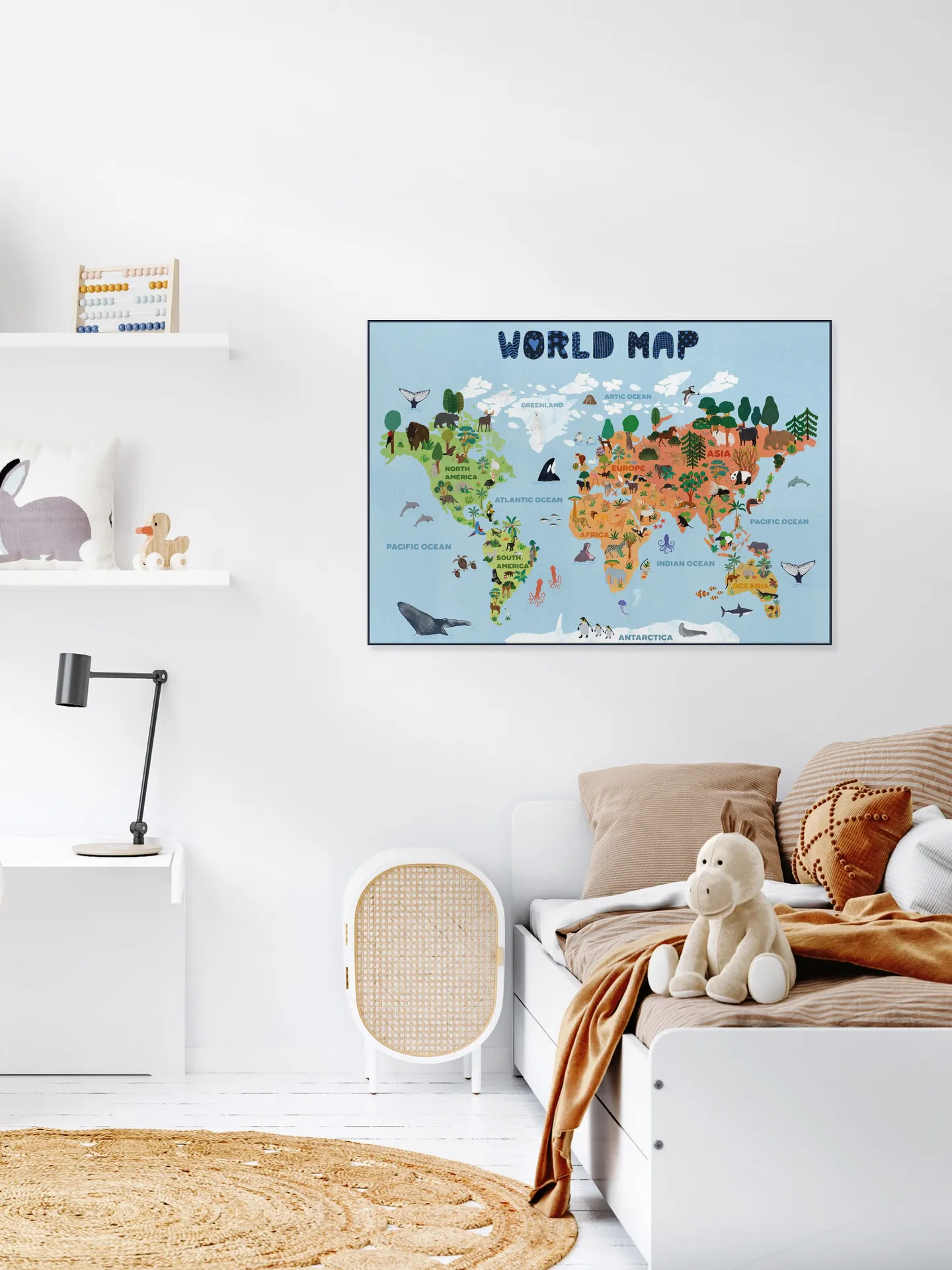 World Map for Kids
