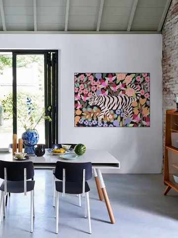 Tiger in Flowers