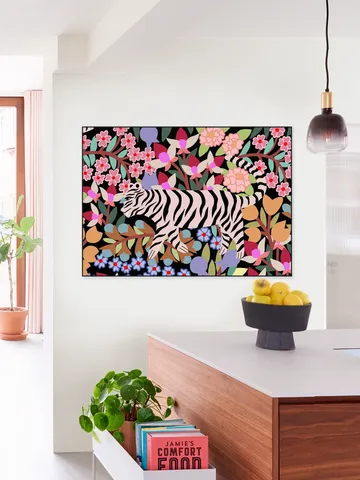 Tiger in Flowers