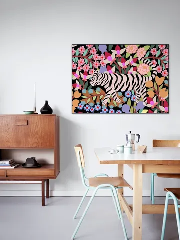Tiger in Flowers
