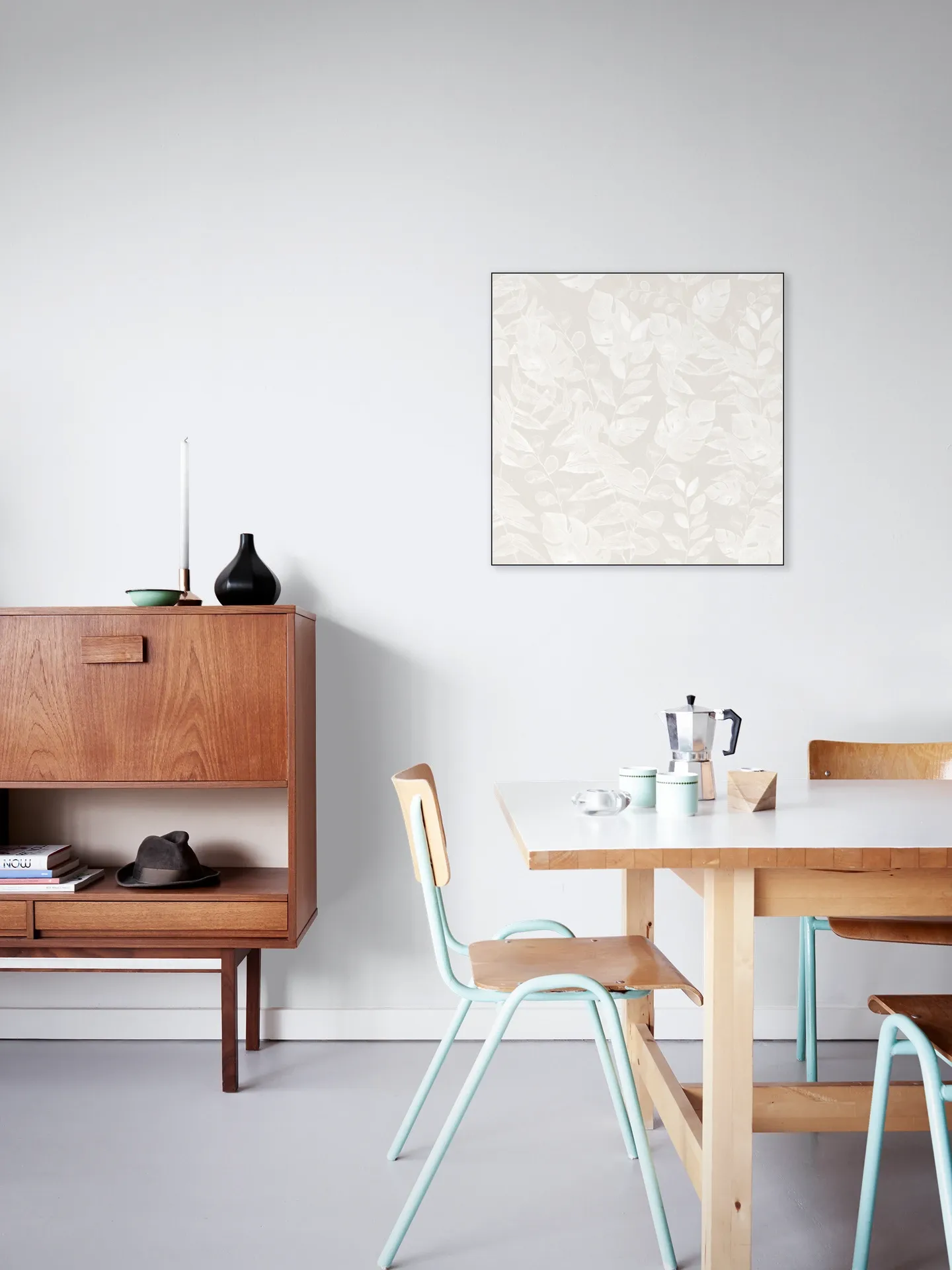 Watercolour botanical foliage neutral