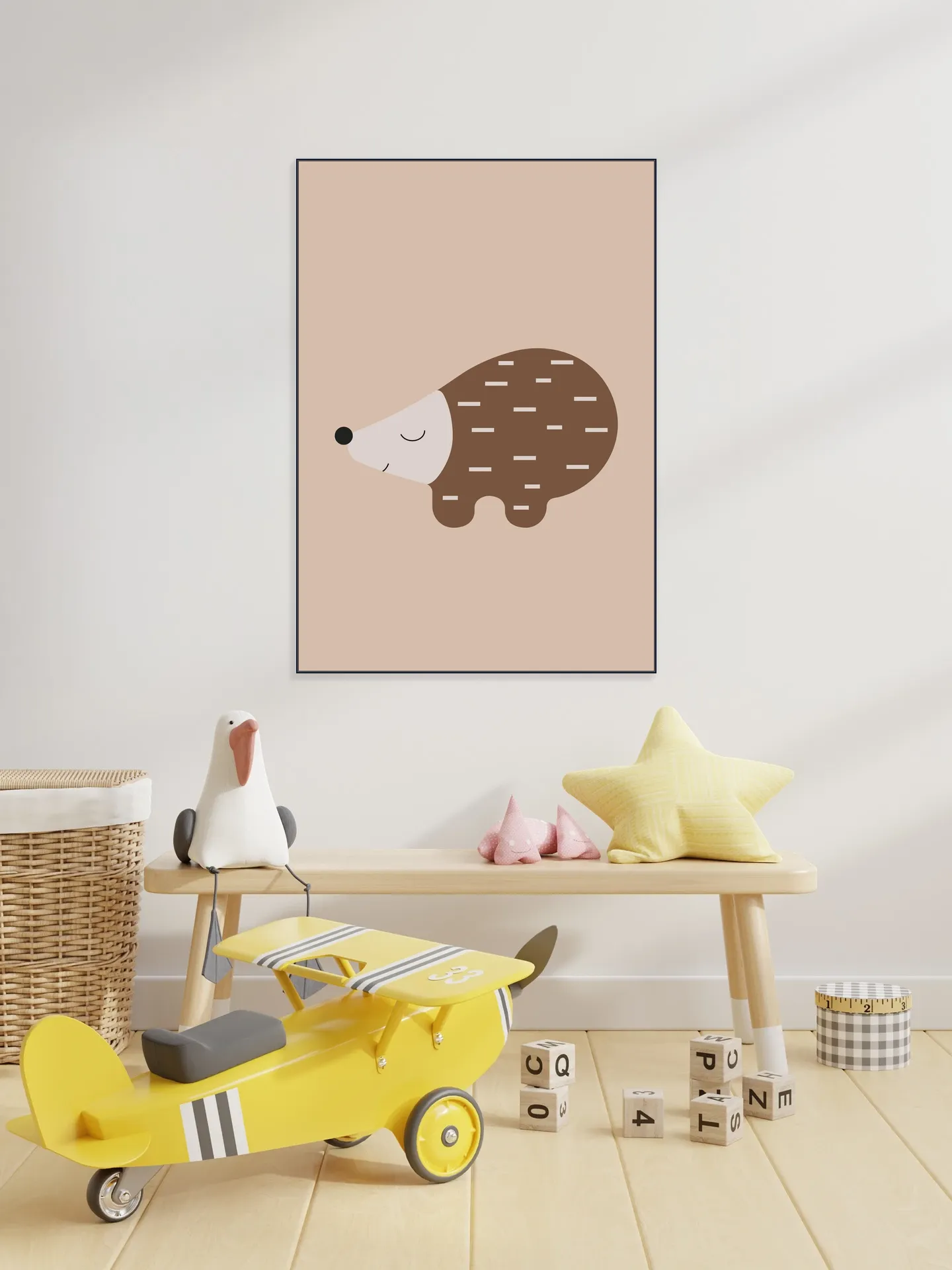 Happy Hedgehog Warm Taupe